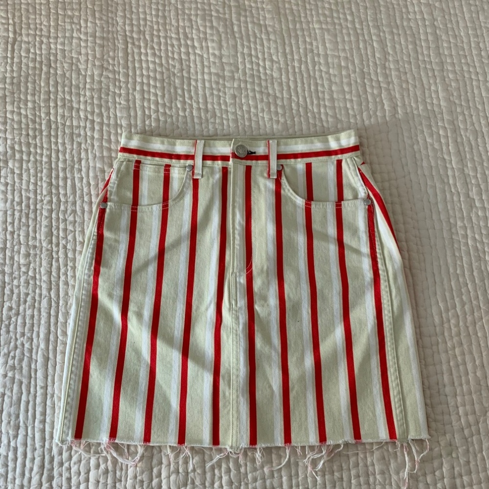 rag & bone | Jean Skirt | Striped